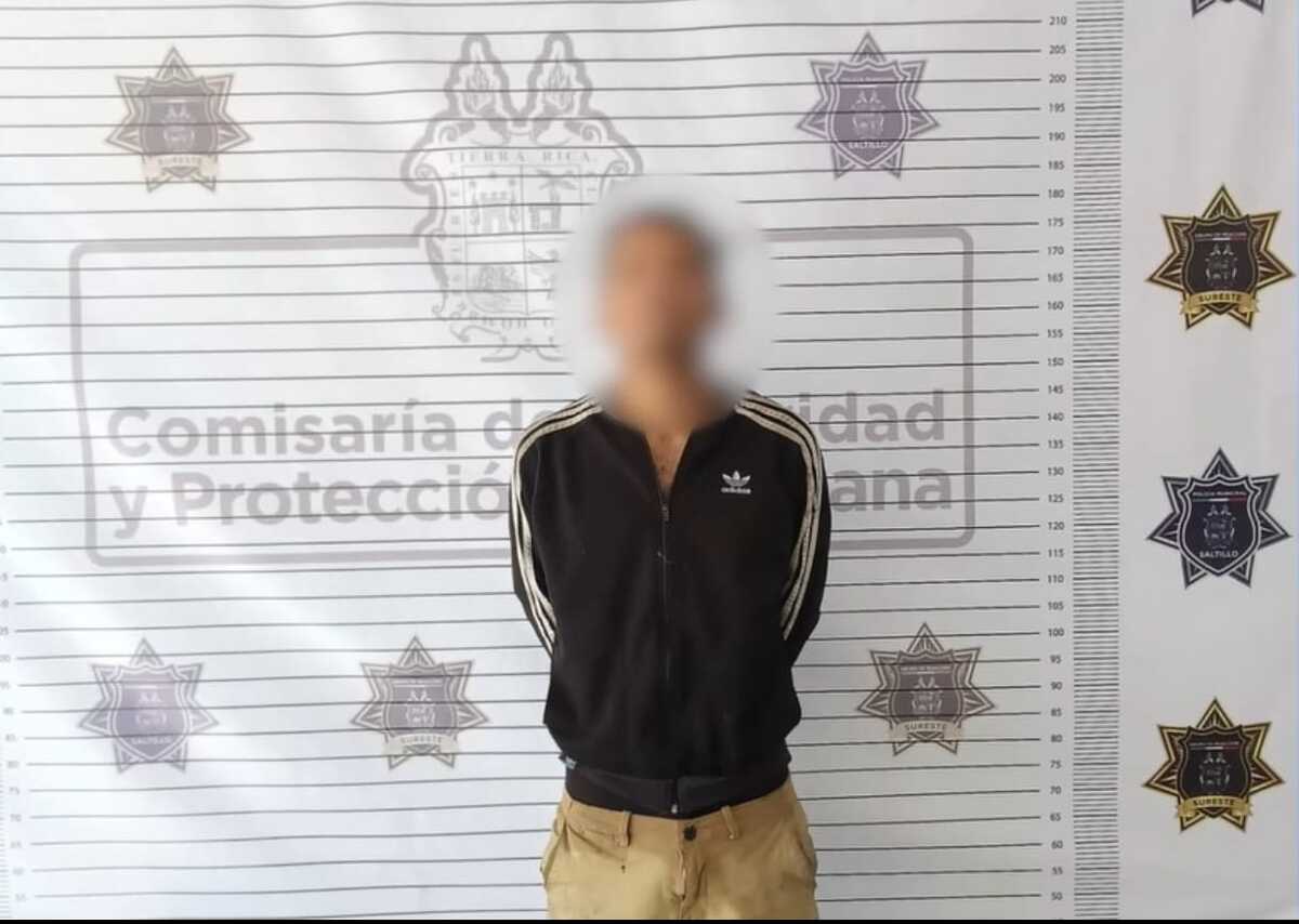 El detenido fue trasladado ante el Ministerio Público para continuar con el procedimiento.