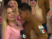 Guille 'El Guardia' intenta robarle un beso a Nataly