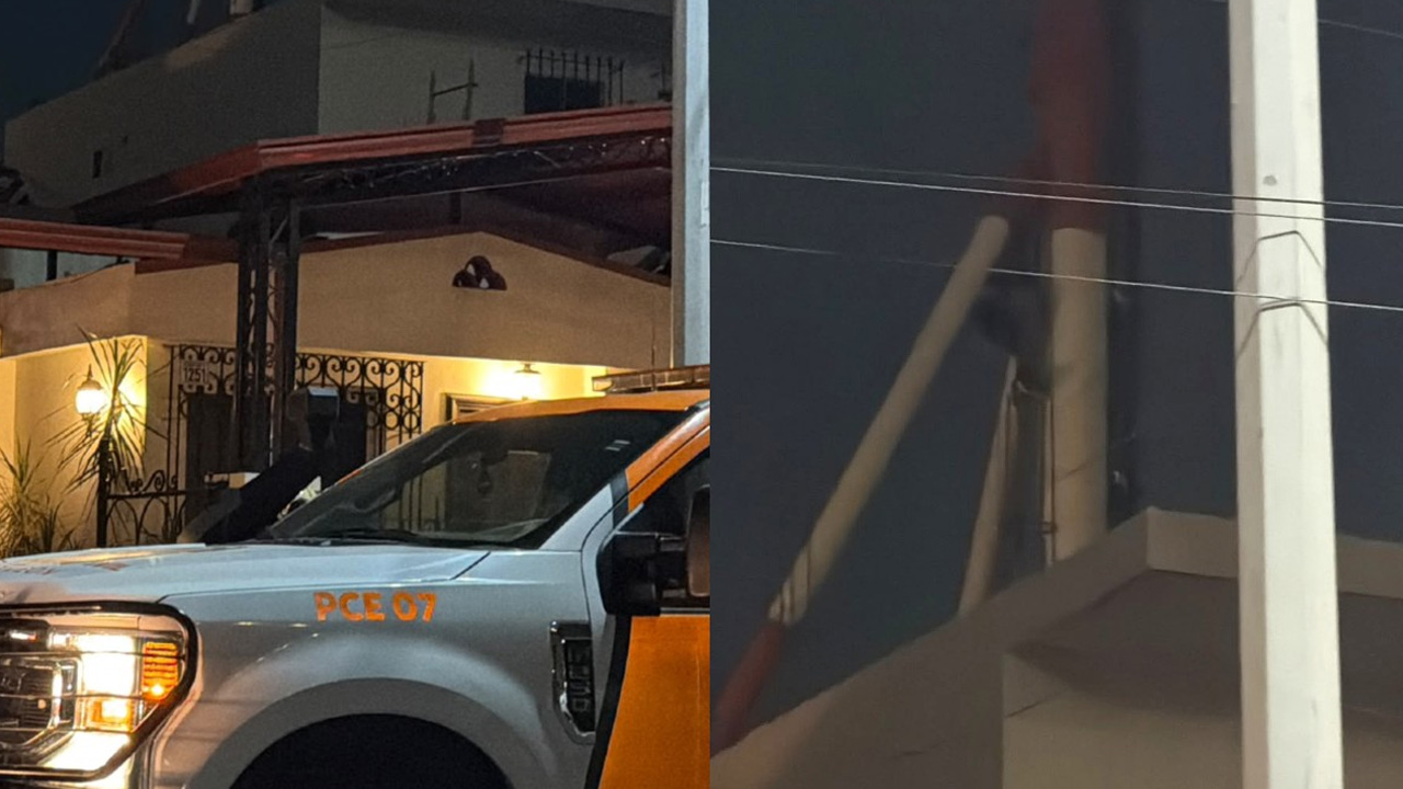 Hombre sube a antena de 20 metros tras pelea con su esposa en Monterrey