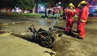 La motocicleta acababa de ser adquirida por el conductor.