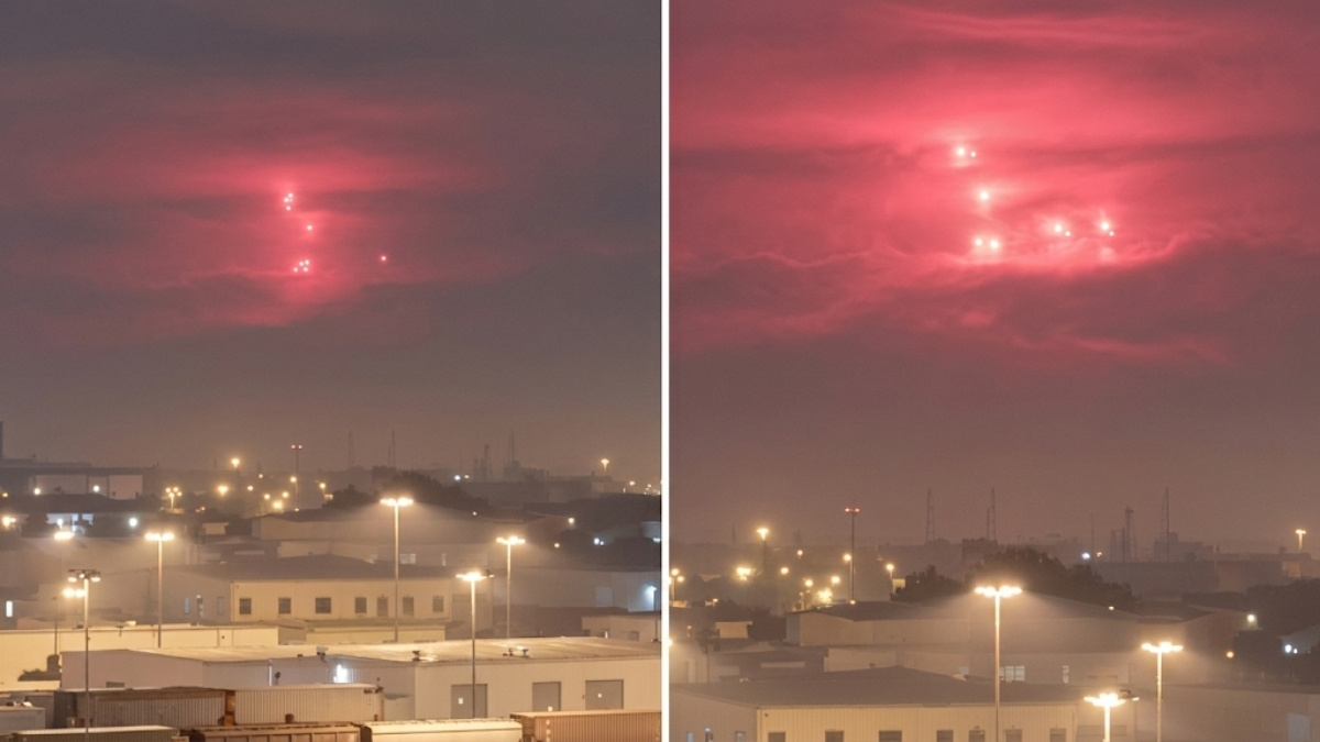 Luces rojas en el cielo de San Luis Potosí