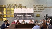 Mesa de trabajo organizada en la Comisión de Puntos Constitucionales.| Especial