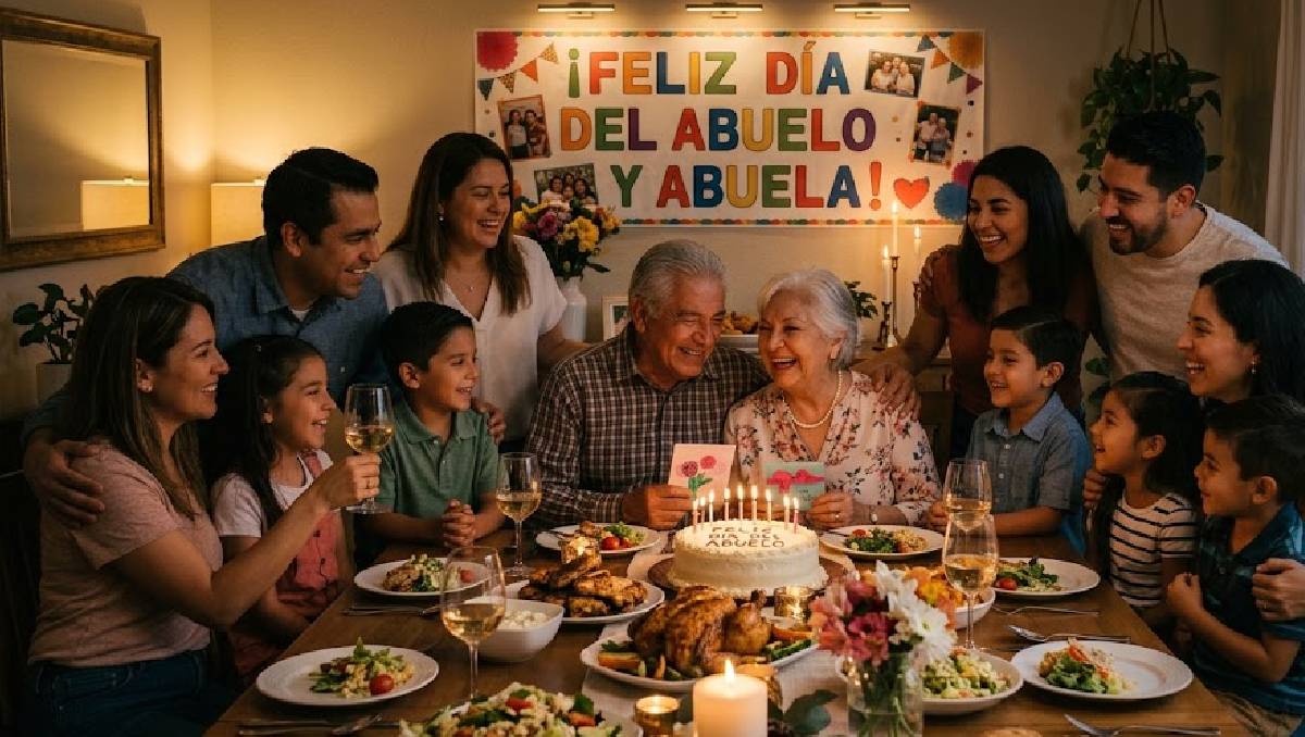 En el Día del Abuelo las familias se reúnen para celebrar a los adultos mayores | Imagen generada con Gemini
