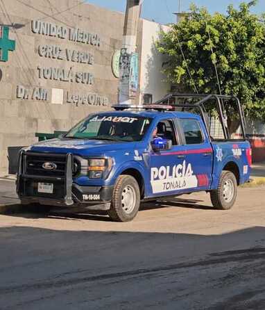 El agresor fue trasladado a la Cruz Verde por los daños auto infligidos.