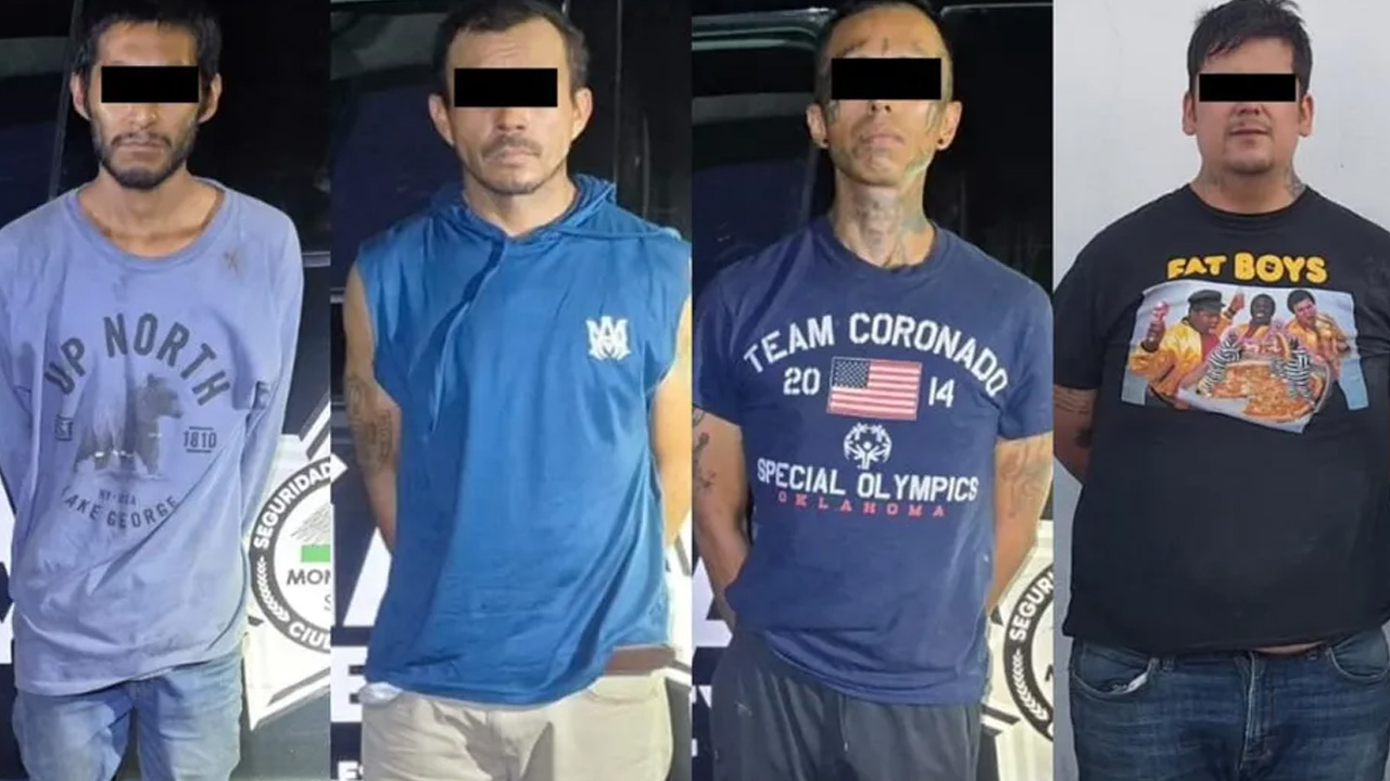 Detienen a cuatro hombres con más de 200 dosis de droga en Monterrey