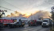 Se incendia negocio de tarimas y madera en Apodaca. TD Nocturno Monterrey, 19 de agosto 2026