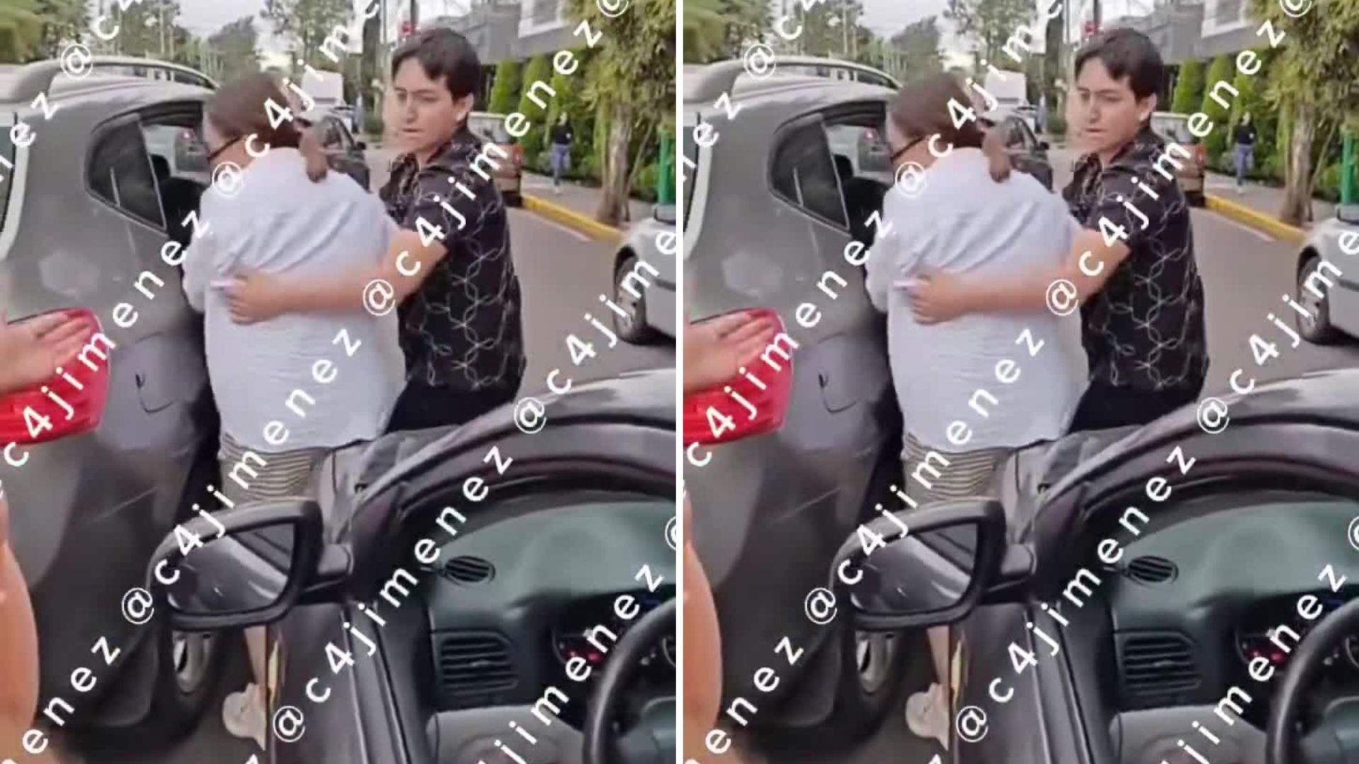 Le tocó el claxon y desató su furia en Tlalpan: conductora le poncha la llanta a un automovilista y huye