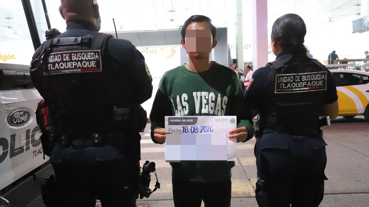 Axel logró abordar un autobús y trasladarse hasta la Nueva Central Camionera de Tlaquepaque