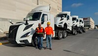 Los tractocamiones Volvo arribarán a los patios de Mexlog.