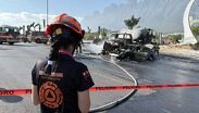 Tragedia en avenida Leones: Choque provoca incendio y deja una mujer sin vida