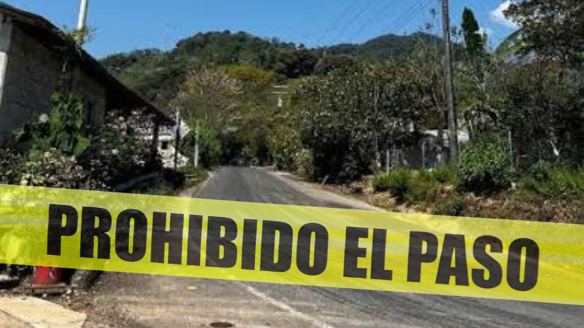 Zona acordonada por las fuerzas de seguridad en Xonotipan de Juárez tras el tiroteo / FB Xanotipan de Juárez
