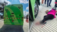 Adulta mayor es arrollada por chofer que manejaba distraído con celular; autoridades no actúan