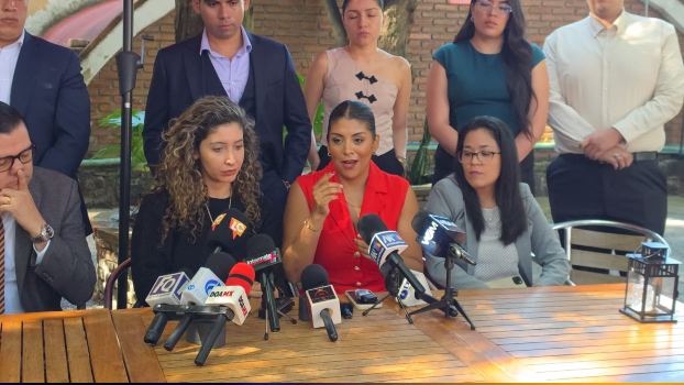 En conferencia de prensa, Paula Fajardo condenó los actos cometidos por su expareja y aseguró que no le concedería el perdón.| Guillermo Hinojosa