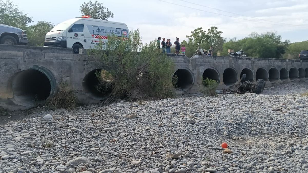 El accidente fue reportado al rededor de las 15:30 horas.