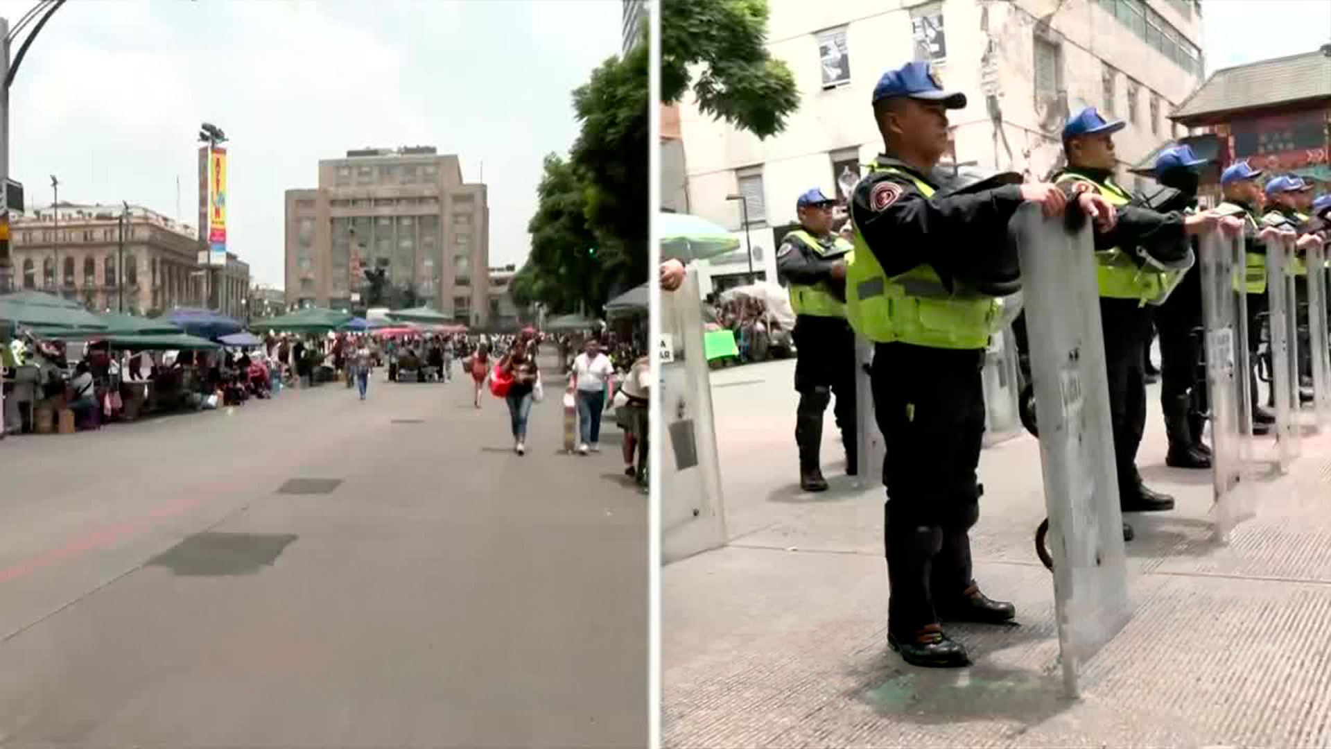 Gobierno limita a 20 vendedores en Alameda Central y comerciantes protestan