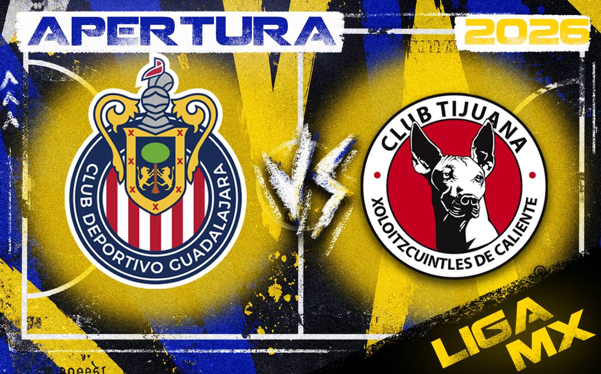 Chivas y Tijuana se enfrentan por la  jornada 5 del Apertura 2026 en la Liga MX