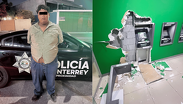 Hombre detenido por vandalizar cajero automatico en Monterrey