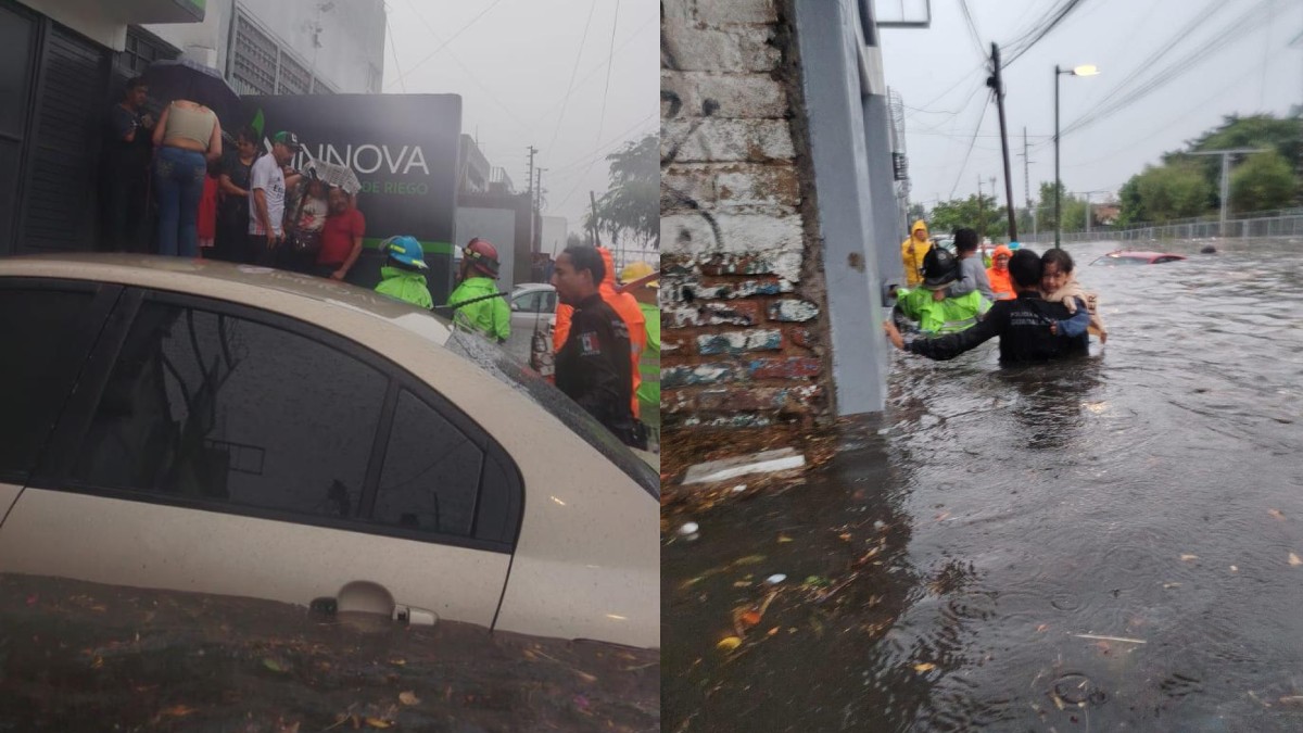 La familia quedó atrapada tras la intensa tormenta del sábado 22 de agosto.