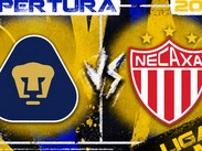 Pumas y Necaxa se ven las caras en la Jornada 5 del Apertura 2026