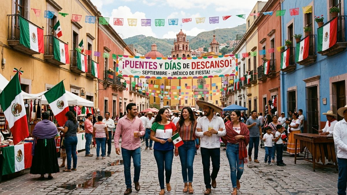 Conoce los puentes y días de descanso que habrá en septiembre en México.