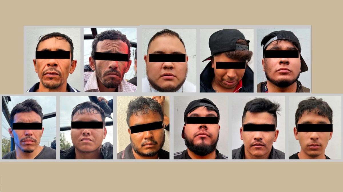 Doce personas fueron detenidas en Ixtlahuaca; las relacionan con la Familia Michoacana. | SSEM