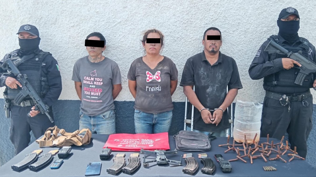 Durante el operativo fueron localizados diversos objetos