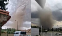 Imágenes del impresionante tornado han circulado por redes sociales. | Denis Maréchal & Xina Lisan vía X.