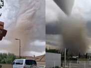 Imágenes del impresionante tornado han circulado por redes sociales. | Denis Maréchal & Xina Lisan vía X.