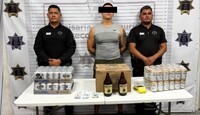 El individuo contaba con una terminal bancaria para aceptar pagos con tarjetas de crédito y débito.