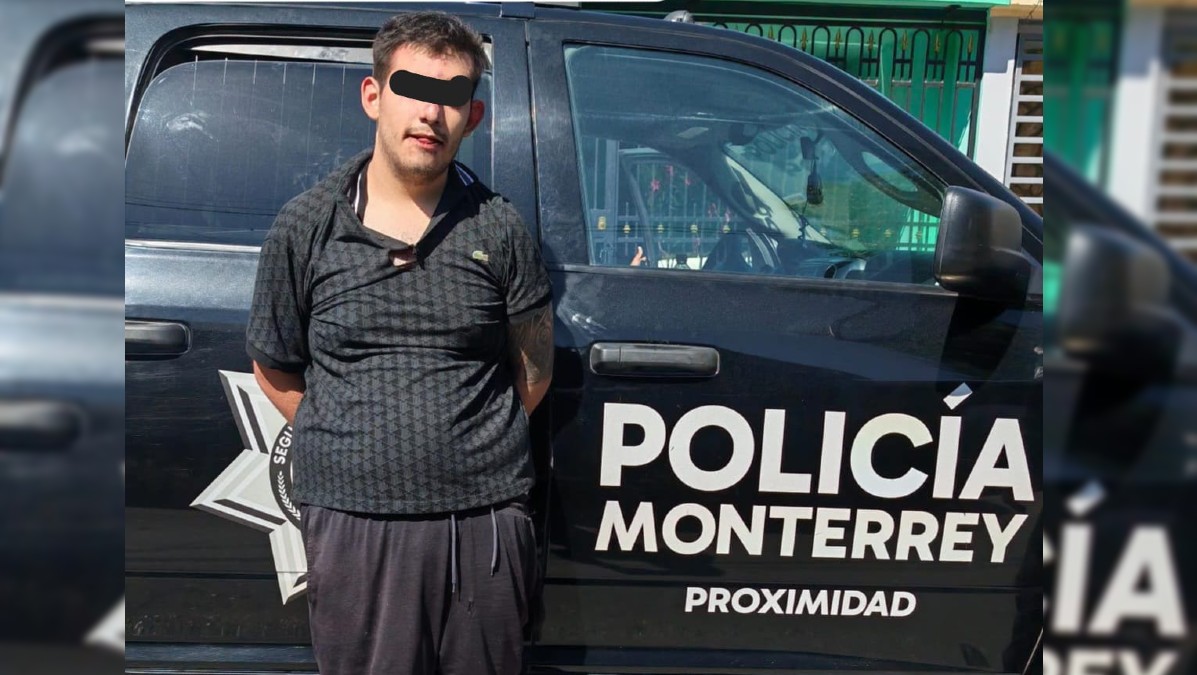 El joven fue detenido en calles de la colonia Villa Cumbres.