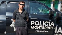 El joven fue detenido en calles de la colonia Villa Cumbres.