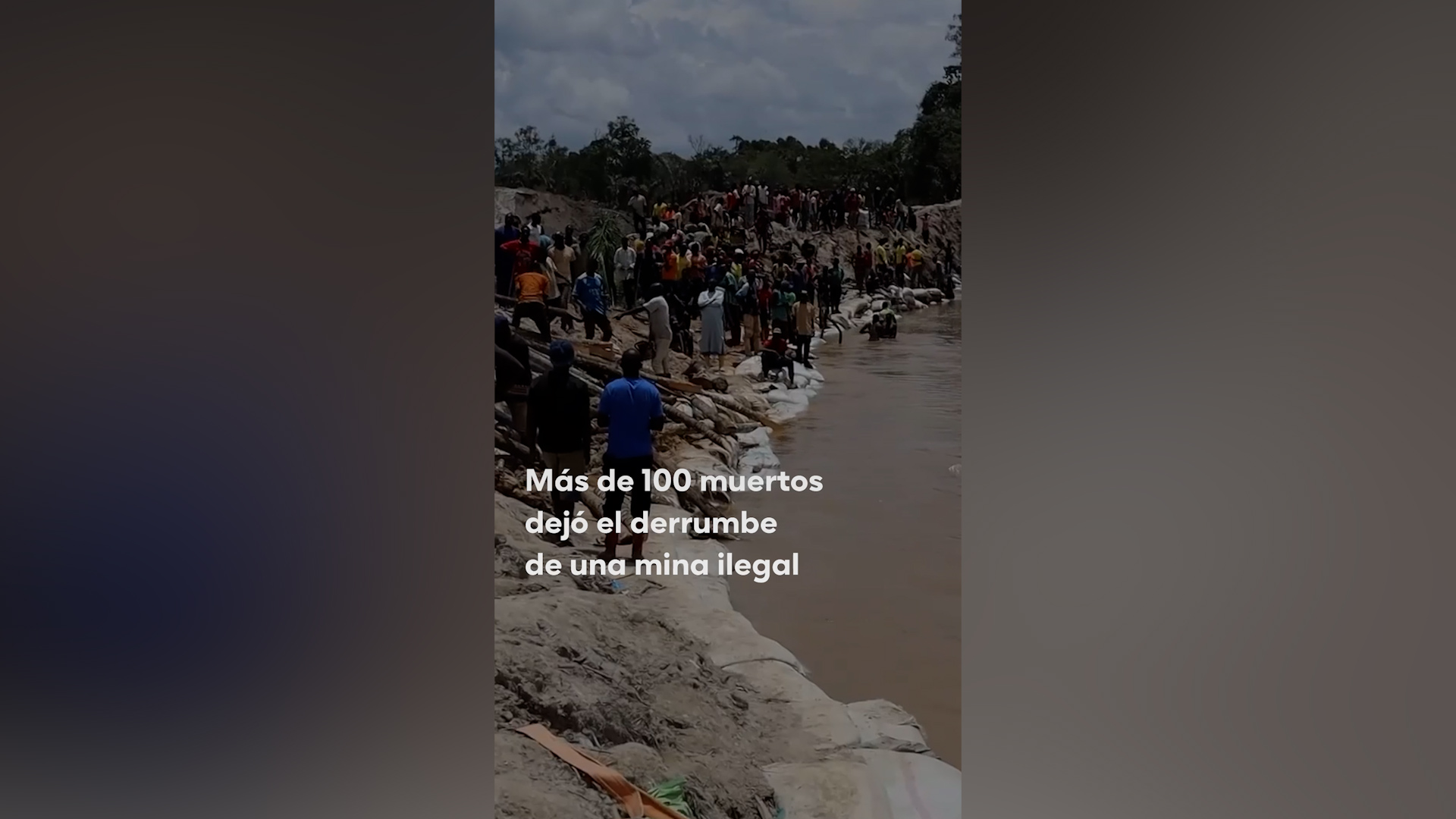 Más de 100 muertos dejó el derrumbe de una mina ilegal