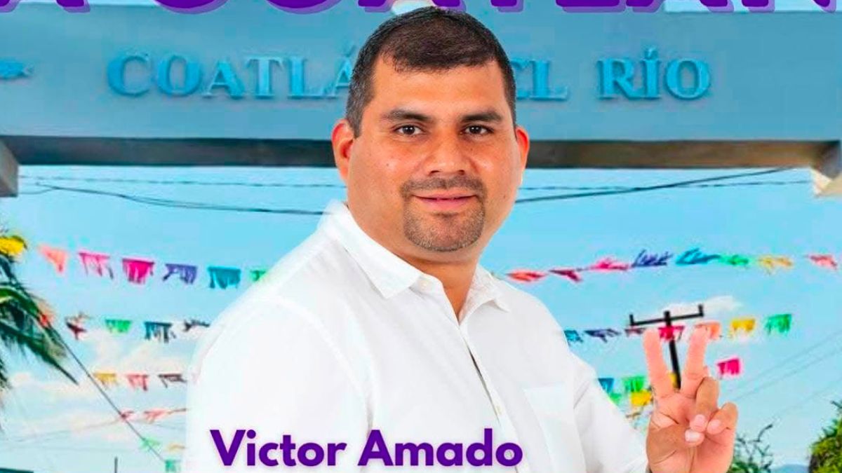 Víctor Manuel Amado de León en Mazatepec participó como candidato a la presidencia municipal de Coatlán del Río.