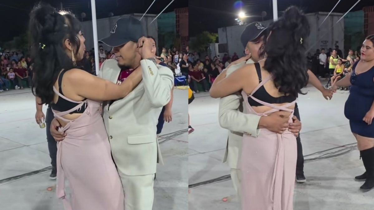 El video de vals de la boda de la pareja se volvió viral en redes.