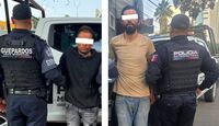Detienen a hombres con arma de fuego y sustancias ilícitas en Guadalajara y Tlaquepaque.