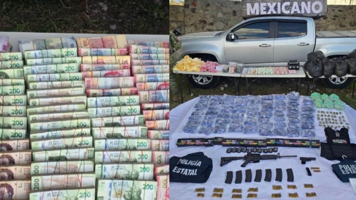 Durante las acciones se decomisaron un arma corta, una larga, ocho cargadores, 145 cartuchos, equipo táctico y un vehículo.