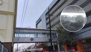 Incendio de dos autos provoca desalojo en el Centro de Monterrey