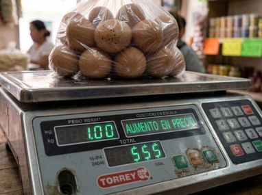 El kilo de huevo se dispara un 7.92% en la última quincena | Generada con Gemini