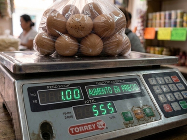 El kilo de huevo se dispara un 7.92% en la última quincena | Generada con Gemini