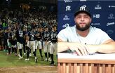 El relevista dominicano Junior Fernández comparó el ambiente y la exigencia de Walmart Park con lo que se experimenta en los estadios de MLB.