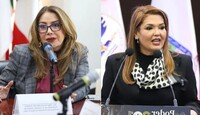 Susana Méndez presidenta de la CEDH y Laura Perla Córdova, magistrada presidenta del Poder Judicial.