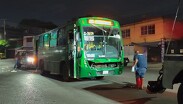 El camión del transporte público fue llevada a un corralón y el chofer quedó a disposición de las autoridades