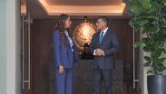 Libia Dennise García Muñoz, gobernadora del estado de Guanajuato y  Omar García Harfuch, Secretario de Seguridad y Protección Ciudadana