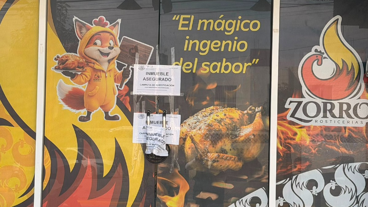 El negocio identificado como Zorro Rosticerías fue asegurado alrededor de las 9:30 de la mañana de este jueves