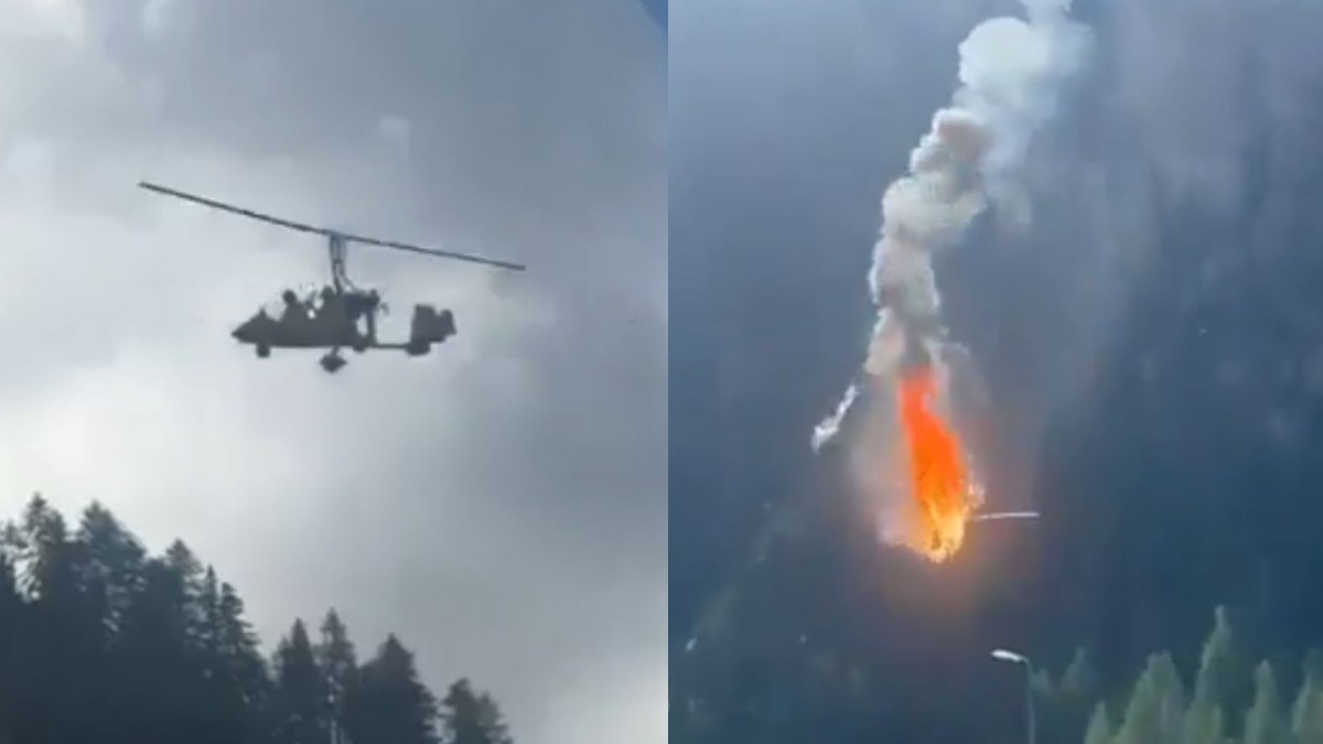 La pequeña aeronave cayó en una zona de hierba cerca del lago Campliccioli al norte de Italia
