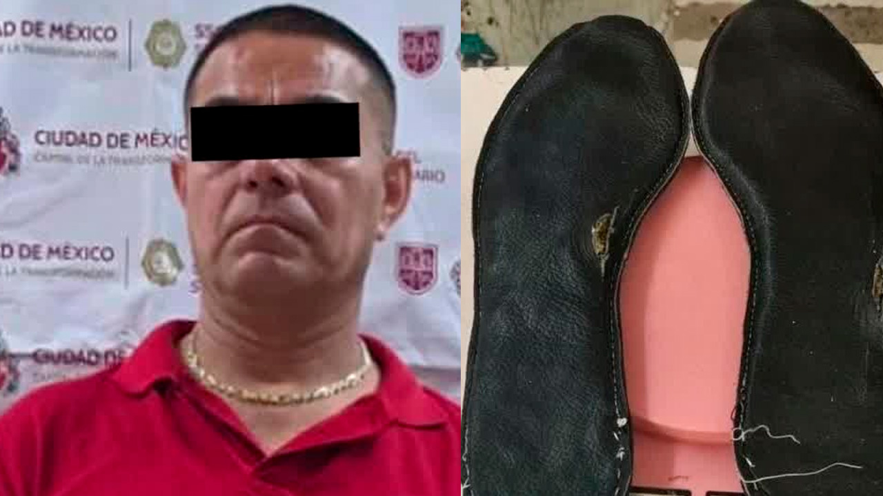 Detienen a hombre con 199 gramos de droga dentro de tenis en el Reclusorio Oriente