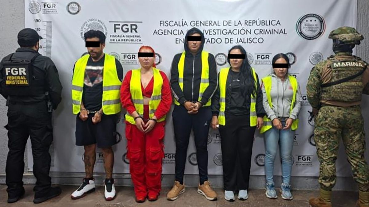 Detienen a cinco presuntos integrantes de la célula La Tía en Jalisco