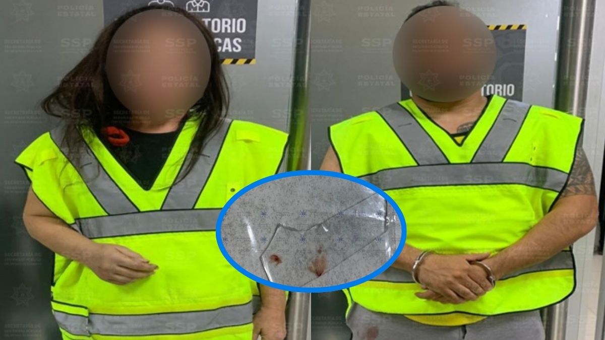 Al verse acorralada, la mujer tomó un fragmento del vidrio roto para defenderse y le provocó una herida cortante en la espalda a su pareja.
