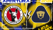 Xolos recibe a Pumas en el Estadio Caliente por la Jornada 6 del Apertura 2026.