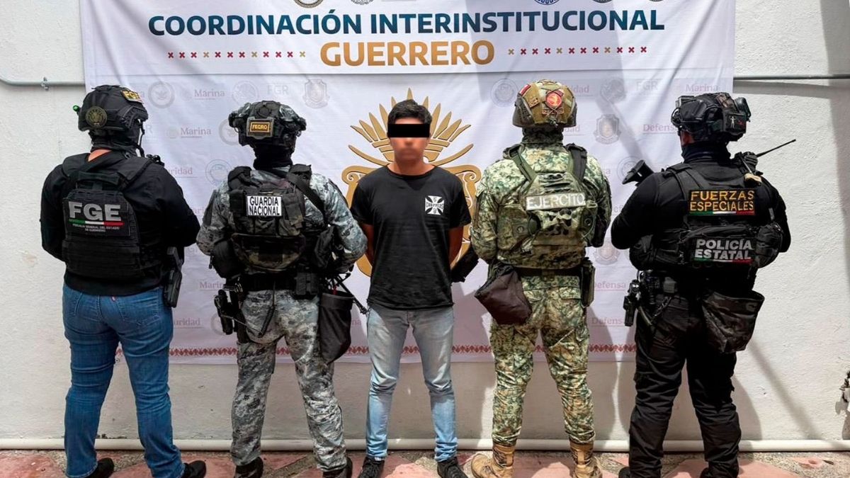 Detienen a Nelson 'N', presunto integrante de La Familia Michoacana; lo vinculan a un homicidio doble. | FGE Guerrero